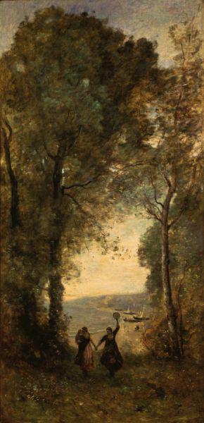 Jean-Baptiste Camille Corot Reminiscence of the Beach of Naples Sweden oil painting art